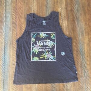 Women’s Vans Floral Graphic Tank Top Large NWOT